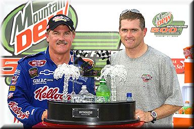 Terry and Bobby in Victory Lane